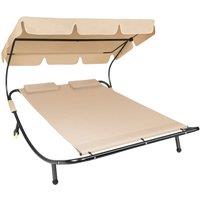 tectake Sun Lounger Livorno | Size: 2 Seater