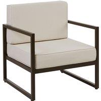 tectake Garden Chair Comosa in Brown | Size: 1 Seater