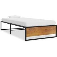 Berkfield Home Bed Frame Black Metal 100x200 cm