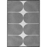THE RUGS Reversible Weatherproof Indoor Outdoor Rug Polypropylene Durable in Black | Size: 200 cm x 290 cm