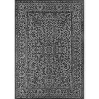THE RUGS Kona Reversible Rug - Indoor Outdoor Flat Woven Polypropylene Low Pile in Black | Size: 200 cm x 290 cm
