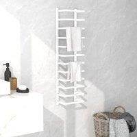 Berkfield Home Towel Rack White 24x12x96 cm Steel | Size: 24 x 12 x 96 cm
