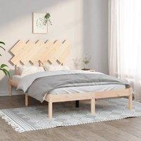 Berkfield Home Bed Frame 120x190 cm Small Double Solid Wood in Brown