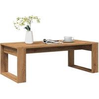 Berkfield Home Coffee Table Artisan Oak 102x50x35 cm Engineered Wood in Brown | Size: 102 x 50 x 35 cm