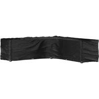 Berkfield Home L-Shaped Garden Furniture Cover 20 Eyelets 300x300x90 cm in Black | Size: 300 x 300 x 90 cm