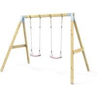 OutdoorToys Premium Double Swing - Dusky Pink