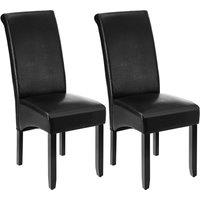 tectake Dining Chair Set Of 2 - Black | Size: 2 Pack