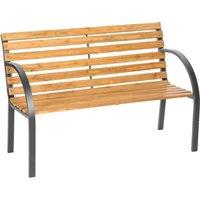 tectake Garden Bench Michaela in Brown | Size: 2 Seater