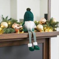 Garden Greatness Sitting Woolly Hat Green Christmas Gonk | Size: 1 Pack