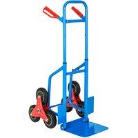 tectake Sack Barrow - stair climber, loading shelf capacity of 200 kg in Blue