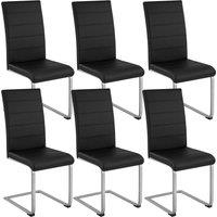 tectake Dining Chairs Bettina Set Of 4 - Black | Size: 4 Pack