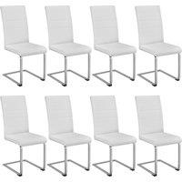 tectake Dining Chairs Bettina Set Of 4 - White | Size: 4 Pack