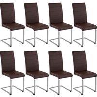 tectake Dining Chairs Bettina Set Of 4 - Brown | Size: 4 Pack