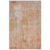 THE RUGS Indoor Outdoor Gizeh Rug - Vintage Distressed Washable Low Pile in Orange | Size: 160 cm x 235 cm