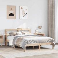 Berkfield Home Bed Frame without Mattress 120x190 cm Small Double Solid Wood Pine in Brown