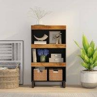 Berkfield Home Side Cabinet 60x33x107 cm Solid Wood Mango in Brown | Size: 60 x 33 x 107 cm