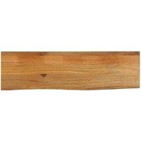 Berkfield Home Table Top Live Edge 110x40x2.5 cm Solid Wood Mango in Brown