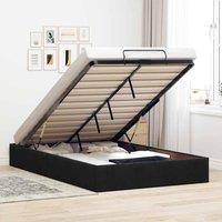 Berkfield Home Ottoman Bed Frame No Mattress Black Double Velvet