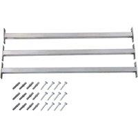 Berkfield Home Adjustable Security Window Bars 3 pcs 710-1200 mm in Silver