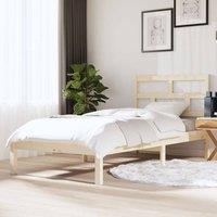 Berkfield Home Bed Frame 90x190 cm Single Solid Wood in Brown