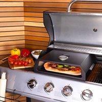 Charles Bentley BBQ Pizza Box With Thermometer Size H12.1 x L41.5 x W36.3cm in Black