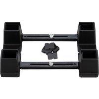 Aidapt Adjustable Height & Width Linked Bed Raiser Width 914 to 1460mm in Black