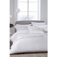 1951 'Kham' Cotton Duvet Cover in White | Size: Double