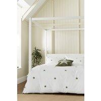 Helena Springfield 'Tufted Star' Woven Duvet Cover Set in Green | Size: Single