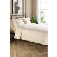 Hotel Pure Luxury 4 Star Duvet Cover Set in Cream | Size: Double