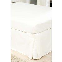 Belledorm Egyptian Cotton 200 Thread Count Platform Valance in Ivory | Size: Single