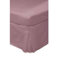 Belledorm Easy Care 200 Thread Count Cotton Polyester Percale Platform Valance in Rose | Size: King