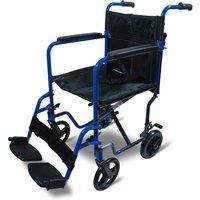 Aidapt Aluminium Compact Transport Wheelchair Blue