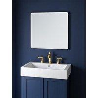 Showerdrape Trafalgar Square Frameless Bevelled Edge Bathroom Mirror 45 x 45cm in Silver | Size: Small