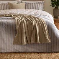 Yard Heavy Chenille Velvet Throw in White | Size: 130 cm x 180 cm