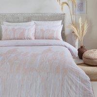 Yard Pampas 100% Washed Cotton Duvet Cover Set in Pale Pink | Size: Single