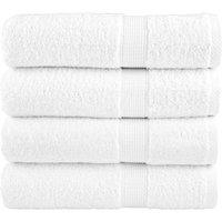 Berkfield Home Premium Bath Towels SOLUND 4pcs White 100x150cm 600gsm
