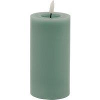 Love Lace Melt Effect 3x6 Sage LED Wax Candle in Green
