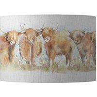 Voyage Maison Highland Cattle Eva Animal Lampshade in Light Beige