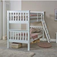 Amani Oxford White Solid Pine Bunk Bed - Splits into Two Singles | Size: Single