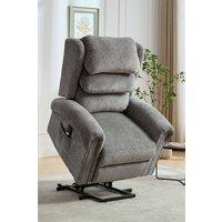 More4Homes Belvoir Grey Fabric Single Motor Mobility Rise Recliner Chair