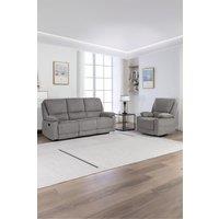 More4Homes Sydney 1+3 Seater Fabric Manual Recliner Sofa Set in Grey