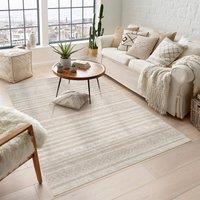 Desire Rugs Maia Washable Motif Traditional Area Rug Non-Slip Living Room Hallway in Beige | Size: 160 cm x 240 cm