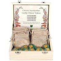 KDMD Set of 24 Lucky Clover Sentiment Stones in Green