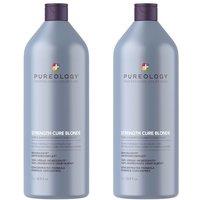 Pureology Strength Cure Blonde Shampoo 1000ml Double in Clear