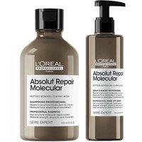 L'Oreal Professionnel Absolut Repair Molecular Shampoo Serum Duo in Clear