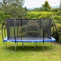 Artemis Home Leapfrog 8x14ft Lantern Shaped Trampoline Package in Blue