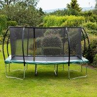 Artemis Home Leapfrog 8x14ft Lantern Shaped Trampoline Package in Green