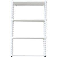 Melody Maison White Wooden Bobble Framed 3 Tier Shelf