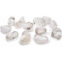 KDMD M Tumble Stones - Rock Crystal Grade A - (Set of 24) in White