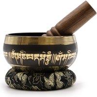 KDMD Lotus Flower Singing Bowl Set in Gold